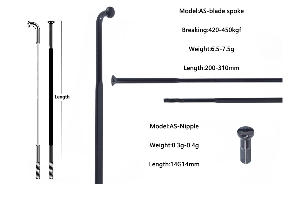 Bicycle spokes, aero and strong, steel meterial