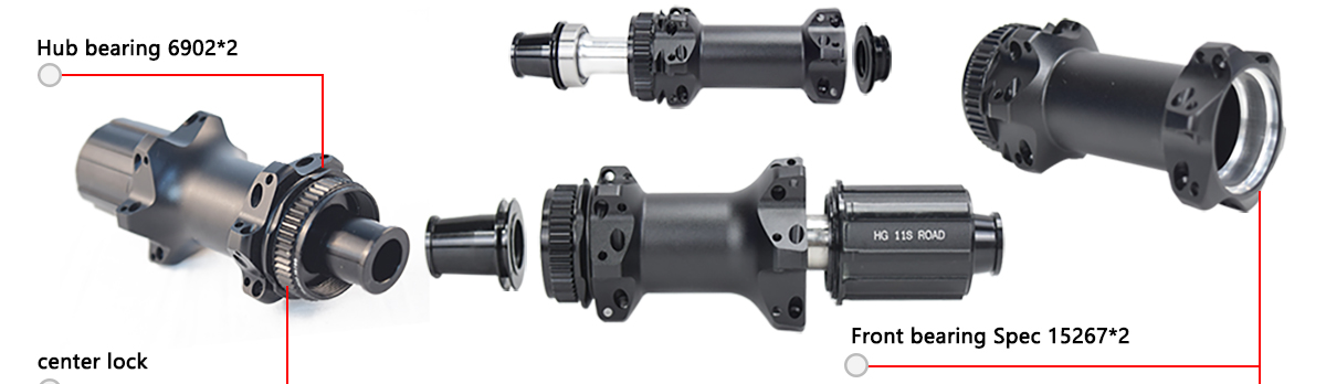 SA-RD02 disc brake carbon wheels center lock hub SA-RD02 disc brake carbon wheels center lock hub