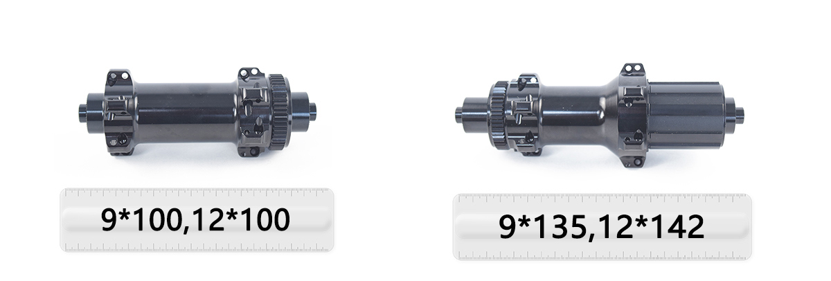 Disc brake hub, front 9*100mm rear 10*135mm