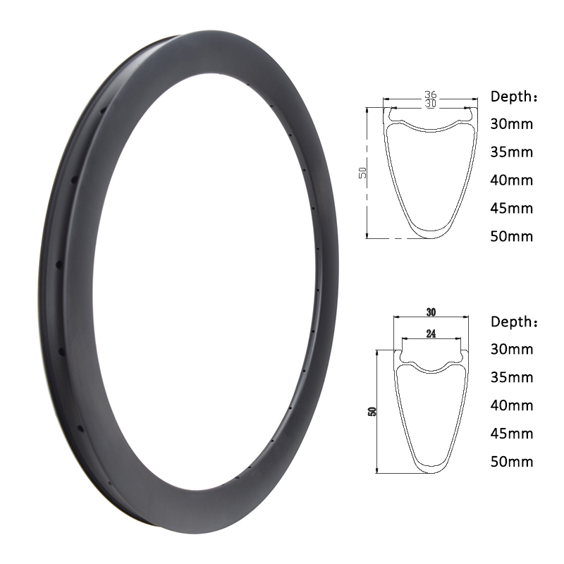 Road bike carbon rims
