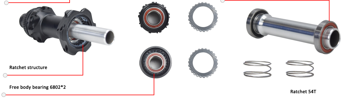 RD02SL ratchet 36T hub,durable and stable