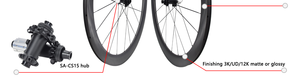 Premium Carbon Fiber Bicycle Wheel Set