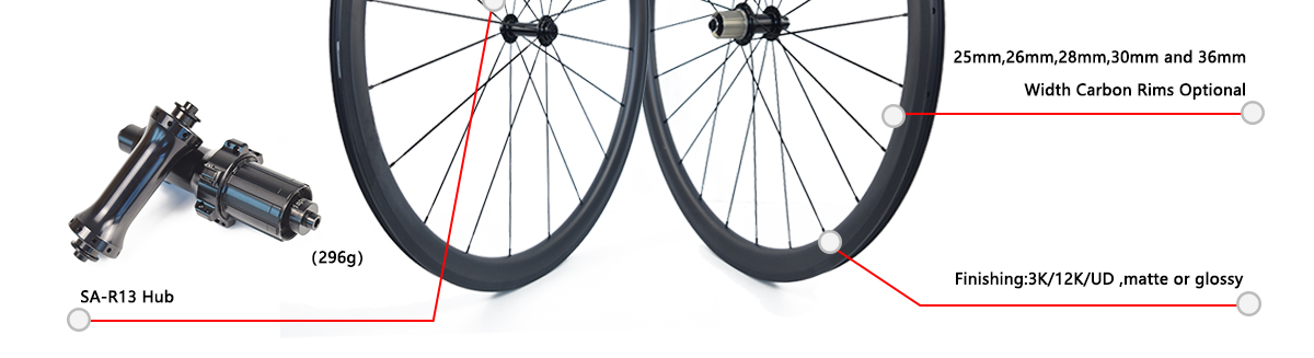Road Bike 700c Carbon Wheelset Rim Brake