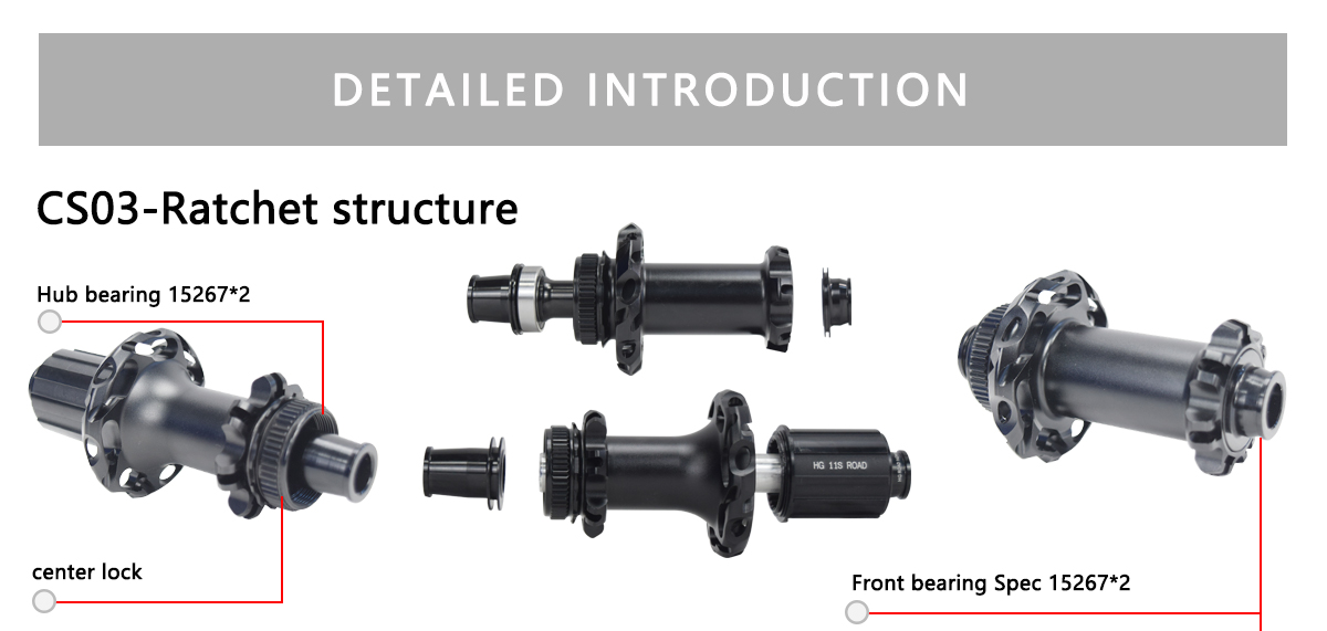 Carbon spoke hub ratchet 36T Carbon spoke hub ratchet 36T