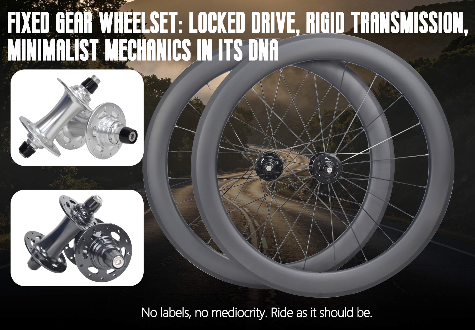 Fixed Gear Wheelset: Locked Drive, Rigid Transmission,  Minimalist Mechanics in Its DNA