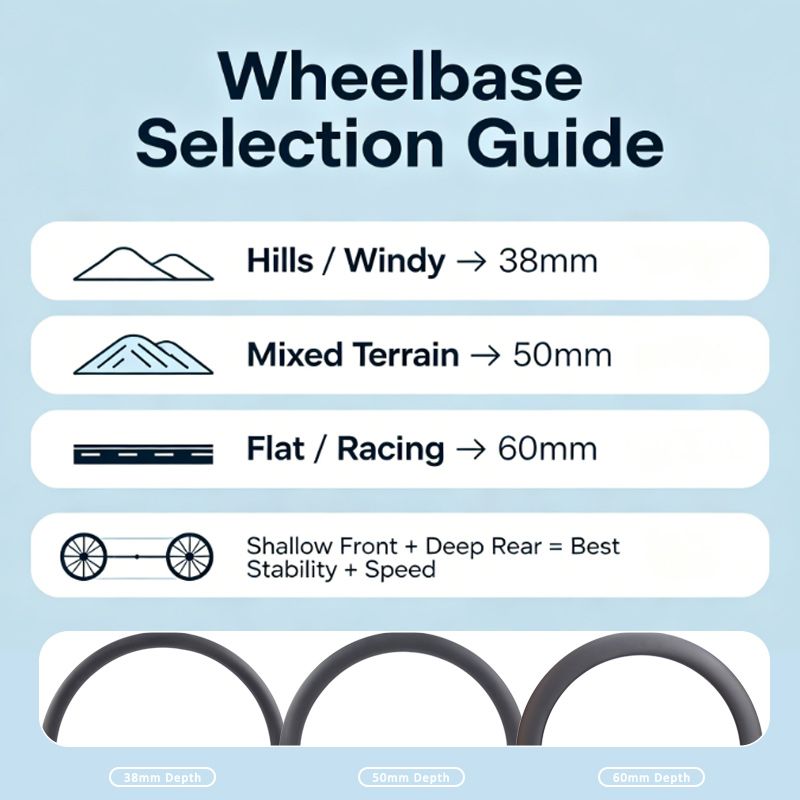 38mm, 50mm, and 60mm: How to Choose the Perfect Rim Depth for Your Riding Style