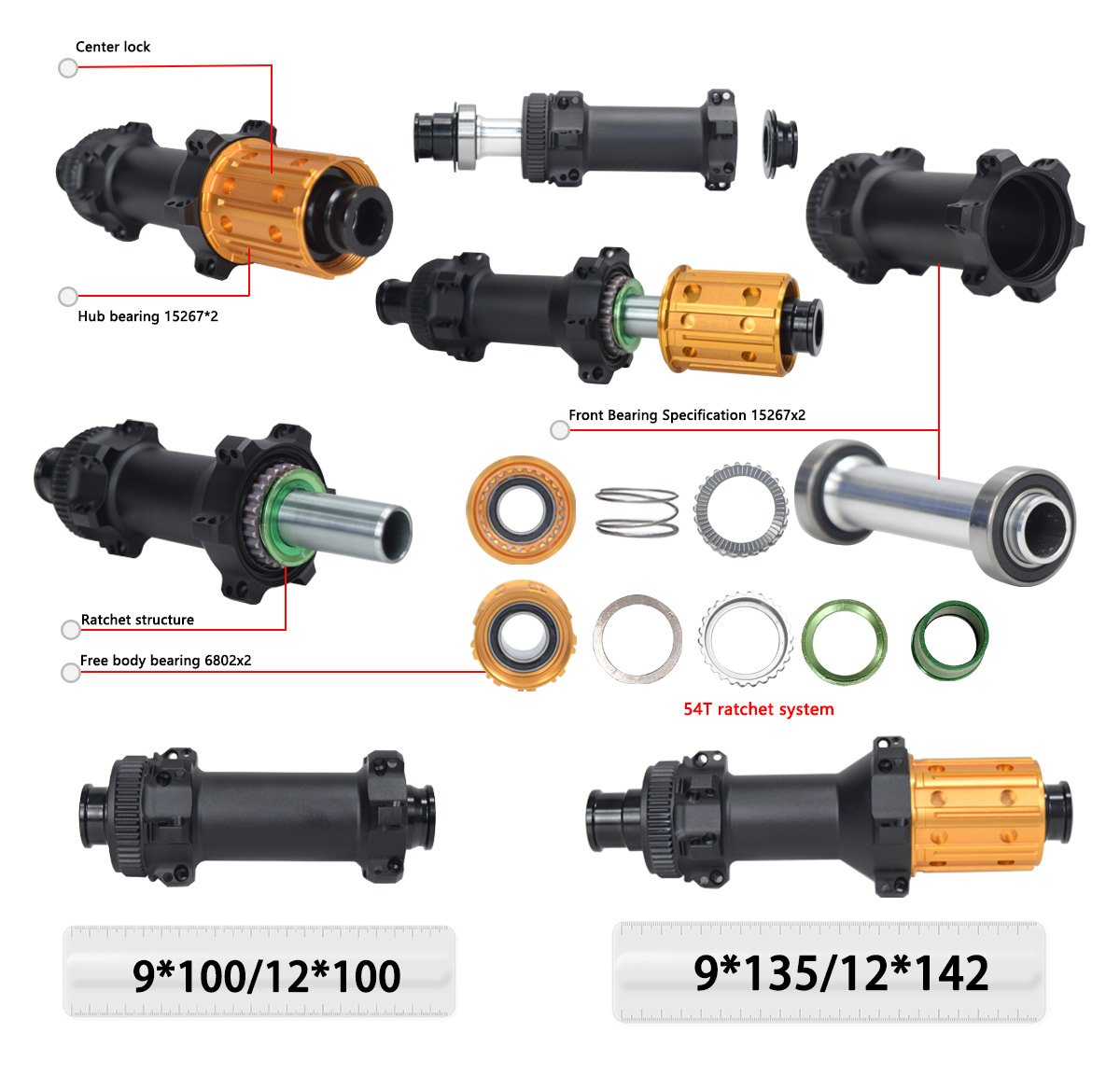 SA-RD13 center lock road bike hub SA-RD13 center lock road bike hub
