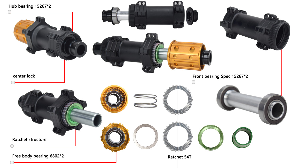 Disc brake Center lock bike hub for carbon spoke 20 holes Disc brake Center lock bike hub for carbon spoke 20 holes